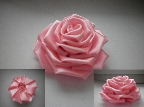 Роза из атласной ленты: мастер-класс как сделатьЭнциклопедия роз — сорта,описание и фото